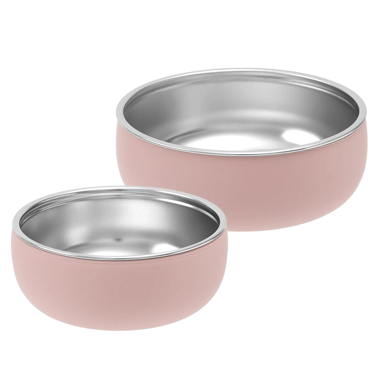 Set Repas Enfant 2 Pièces – Bol et Assiette en Inox avec Base Silicone