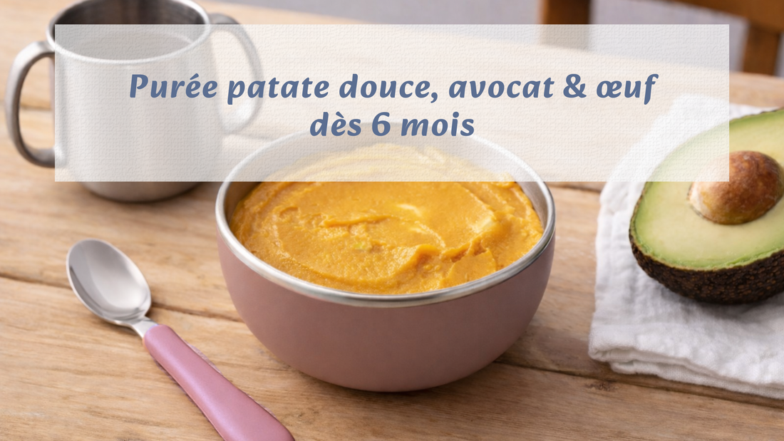 Purée patate douce, avocat & œuf (dès 6 mois)