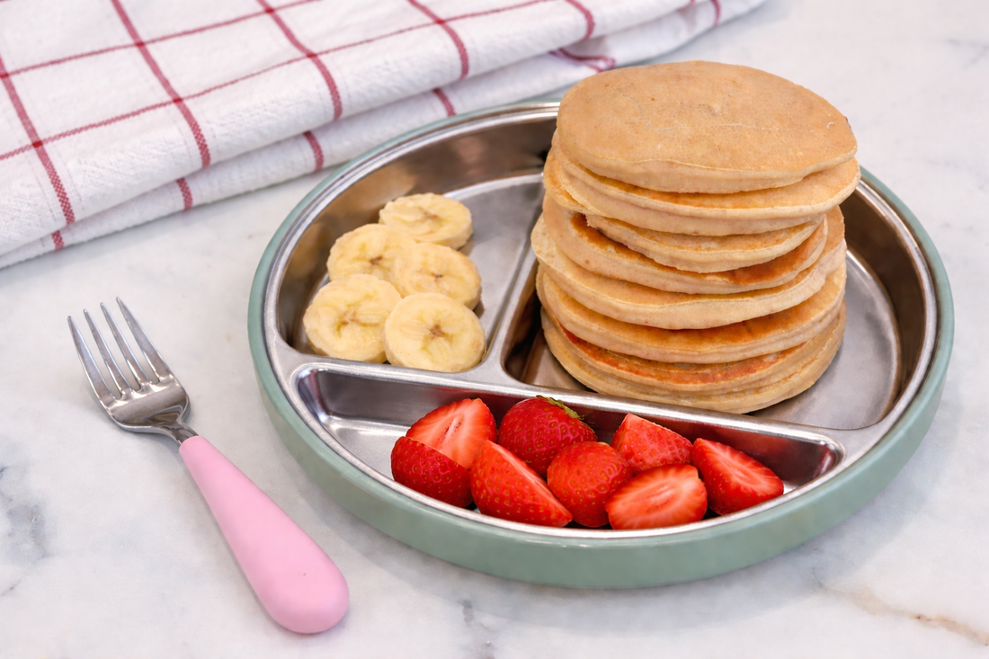 Les pancakes à la banane  sans sucre & sans oeuf - dès 6 mois