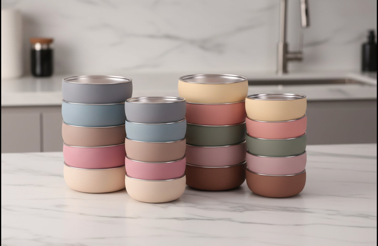 Set Autonomie Enfant coloré Inox