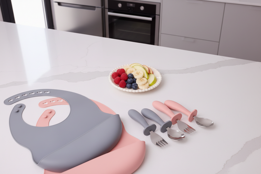 Bavoir bébé en silicone premium x2