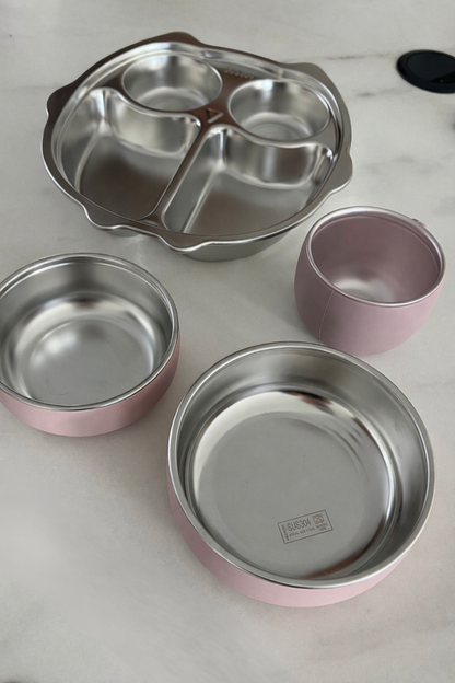 Set Autonomie Enfant coloré Inox