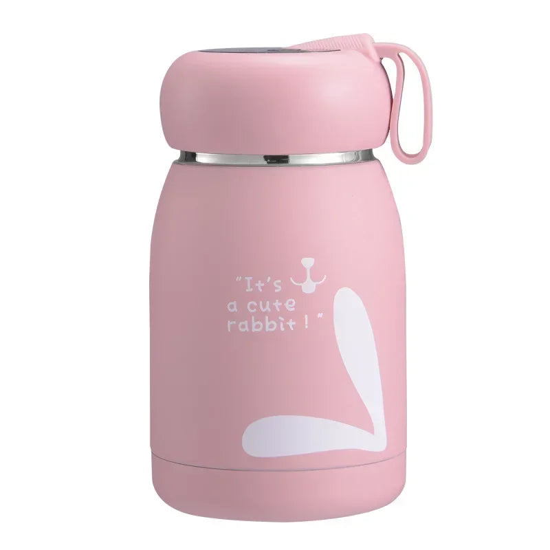 Mini 320Ml Cute Thermos Bottle Portable Thermal Mug Stainless Steel Insulation Cup Vacuum Flasks Water Bottle for Girls Kid