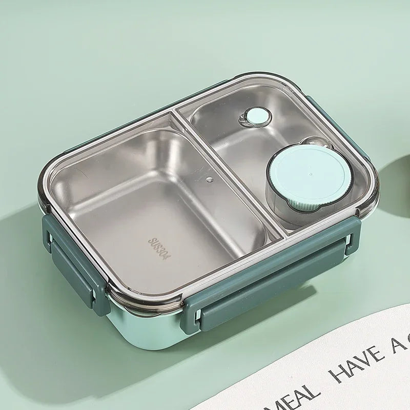 Lunch Box en Inox avec Couverts enfant et adultes 