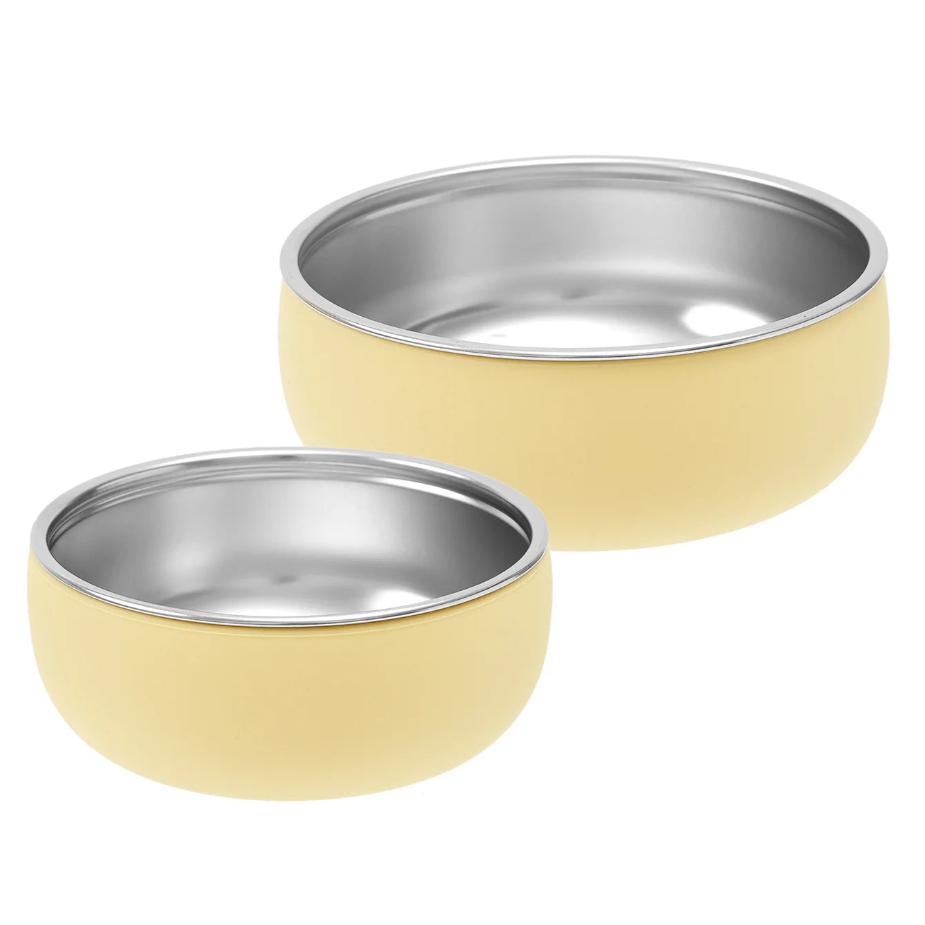 Set Repas Enfant 2 Pièces – Bol et Assiette en Inox avec Base Silicone