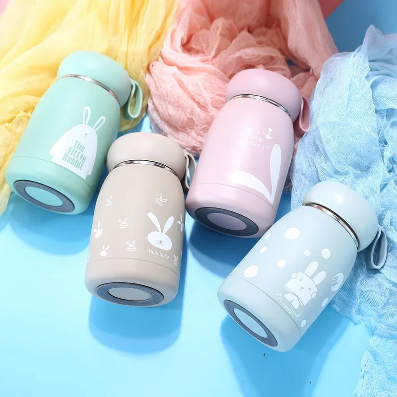 Mini 320Ml Cute Thermos Bottle Portable Thermal Mug Stainless Steel Insulation Cup Vacuum Flasks Water Bottle for Girls Kid