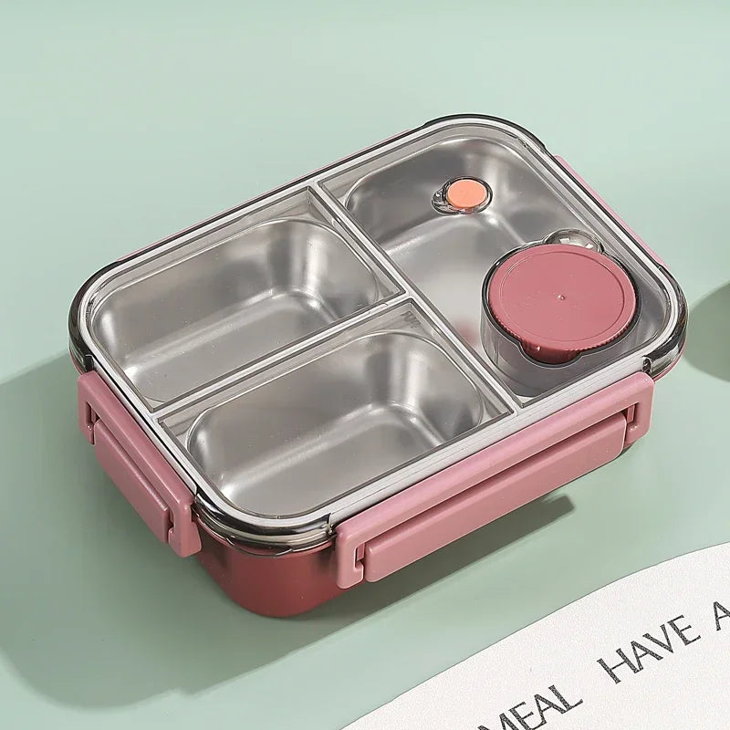 Lunch Box en Inox avec Couverts enfant et adultes 