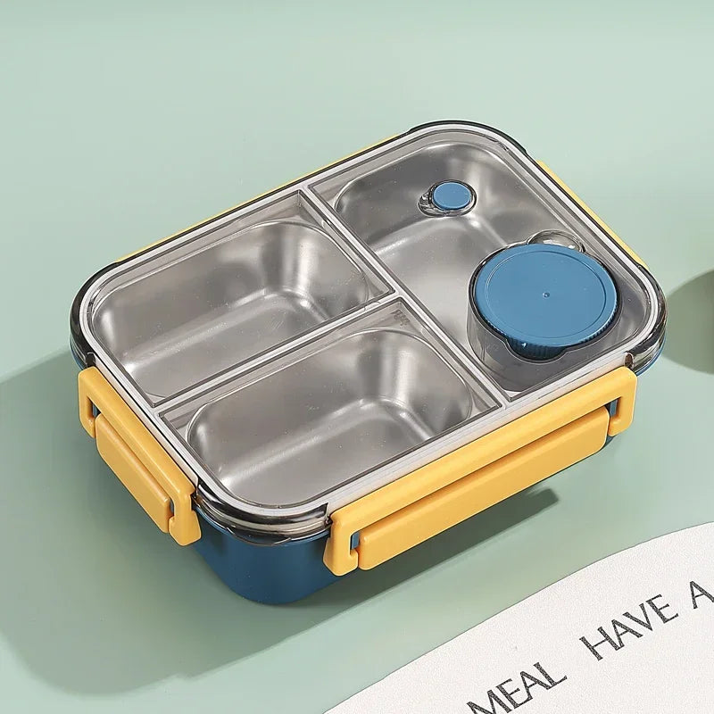 Lunch Box en Inox avec Couverts enfant et adultes 