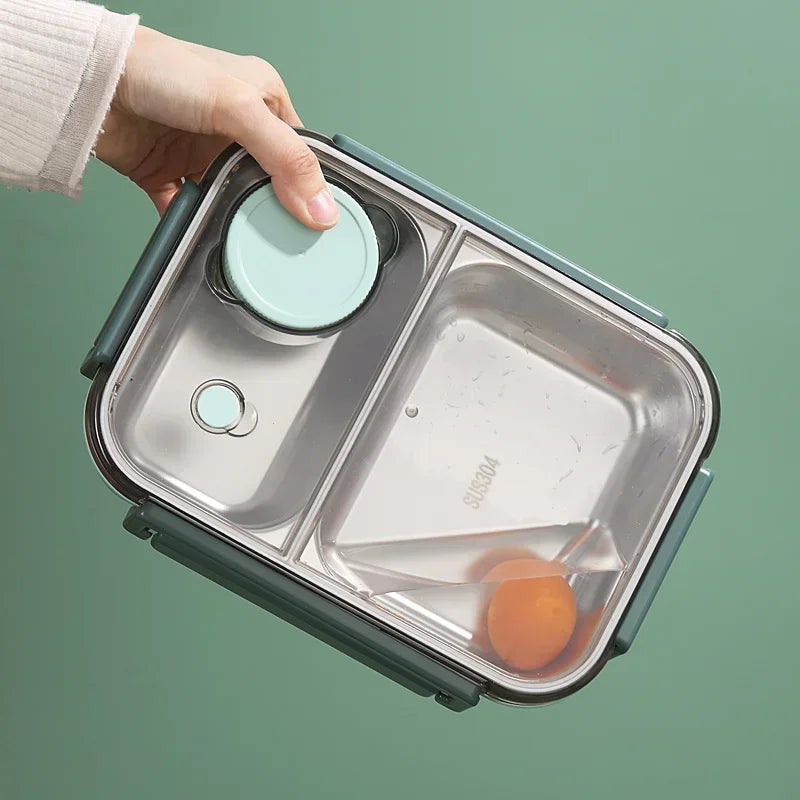 Lunch Box en Inox avec Couverts enfant et adultes 