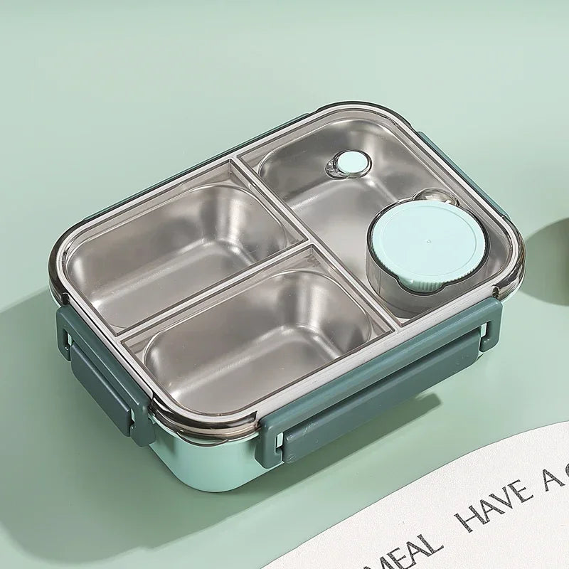 Lunch Box en Inox avec Couverts enfant et adultes 
