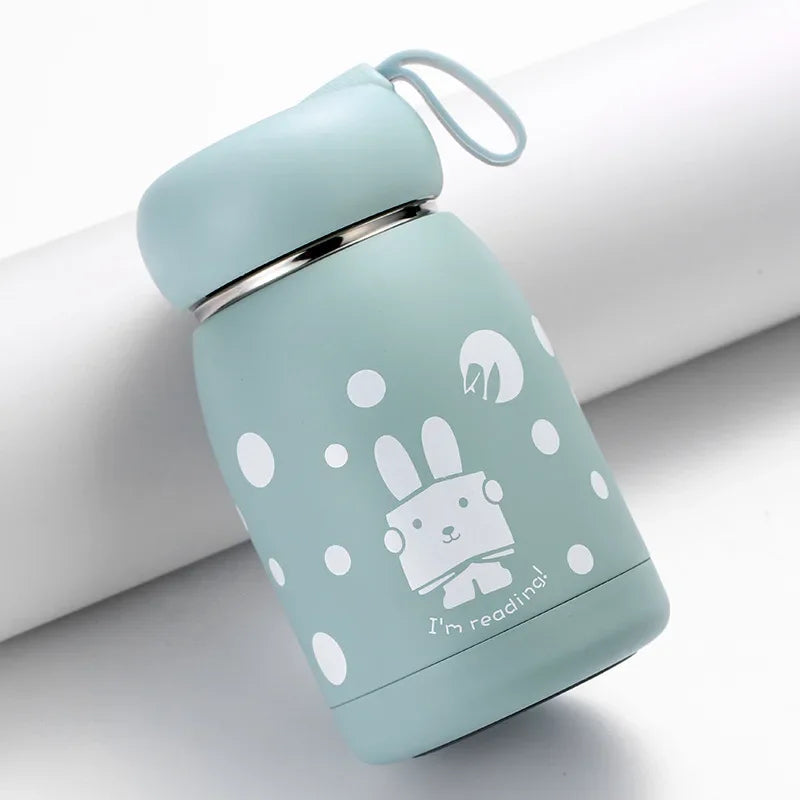 Mini 320Ml Cute Thermos Bottle Portable Thermal Mug Stainless Steel Insulation Cup Vacuum Flasks Water Bottle for Girls Kid
