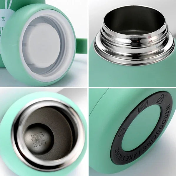 Mini 320Ml Cute Thermos Bottle Portable Thermal Mug Stainless Steel Insulation Cup Vacuum Flasks Water Bottle for Girls Kid