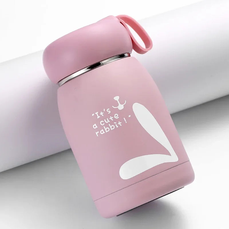 Mini 320Ml Cute Thermos Bottle Portable Thermal Mug Stainless Steel Insulation Cup Vacuum Flasks Water Bottle for Girls Kid