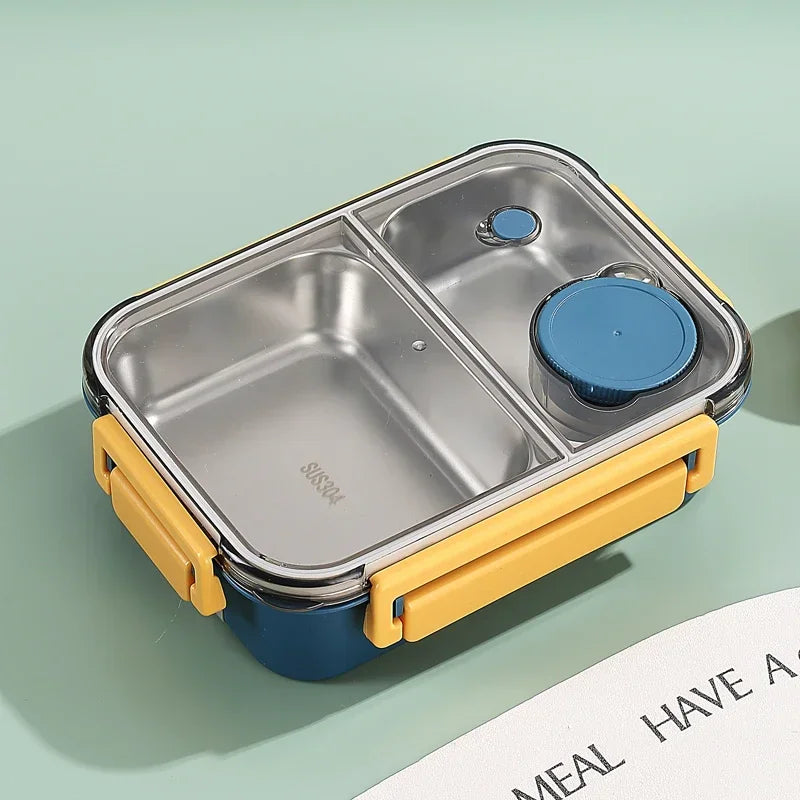 Lunch Box en Inox avec Couverts enfant et adultes 