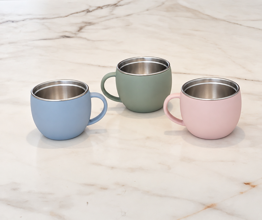 Trio Repas Inox - 2 Bols + 1 Tasse