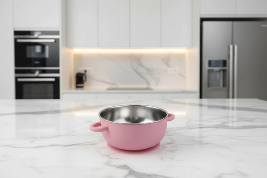 Set Repas Bébé – Bol et Cuillère en Inox avec Ventouse Silicone