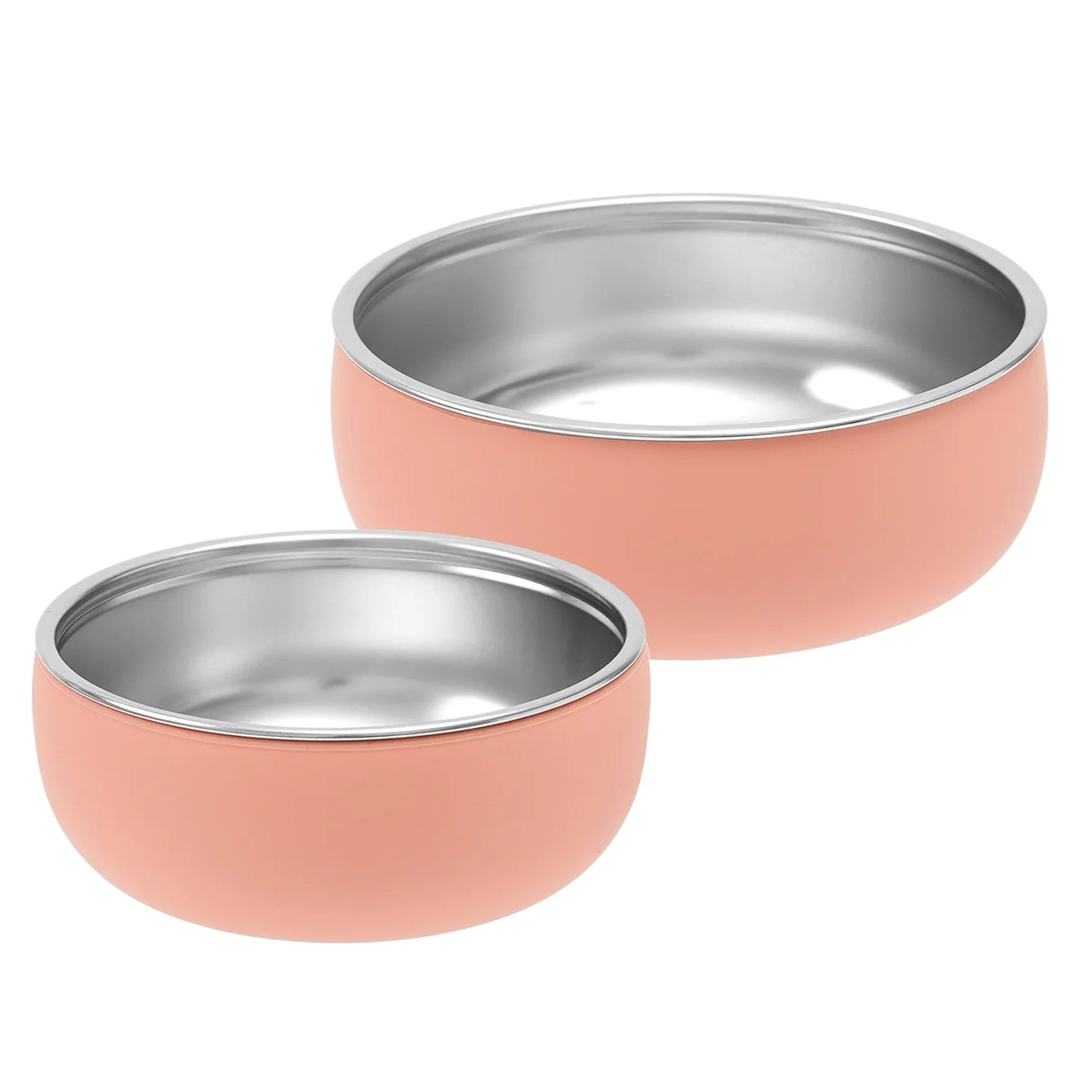 Set Repas Enfant 2 Pièces – Bol et Assiette en Inox avec Base Silicone