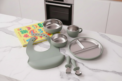 vaisselle bébé en inox sans plastique