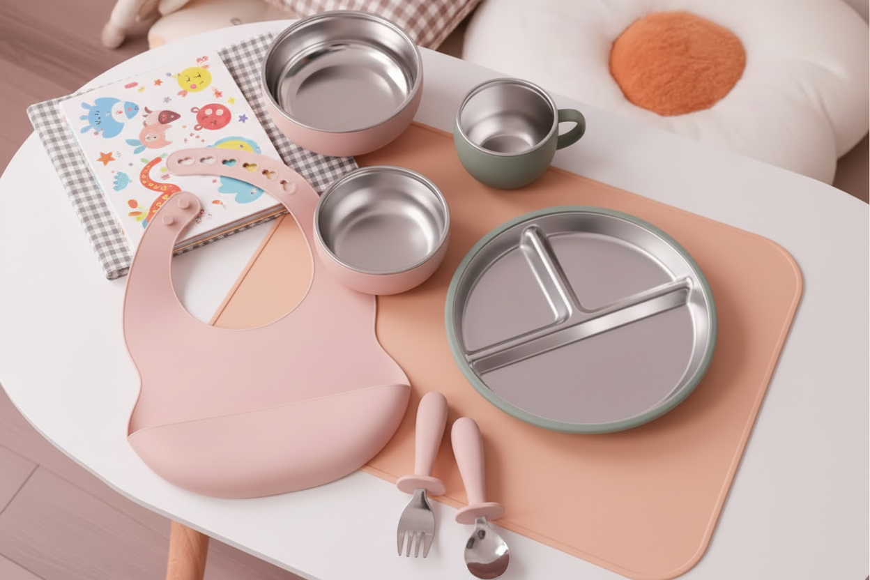 Set complet en Inox et silicone premium